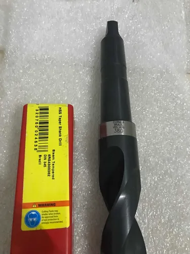 BROCA HSS HASTE CÔNICA CM2 Ø 21,00 X 228MM REVENIDA A VAPOR DIN 345 - A130 DORMER - Imagem 3